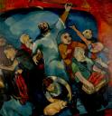 Le Christ chassant les marchands du temple, huile sur toile, 200 x 200 cm, 1957.