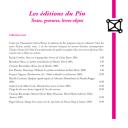 Les Editions du Pin, catalogue