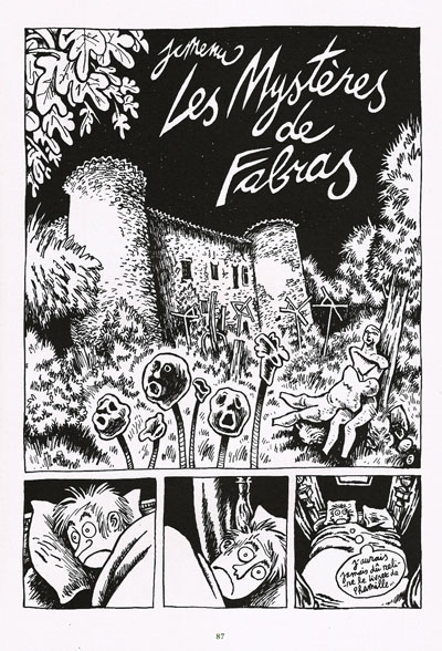 Jean-Christophe Menu, "Les Mystères de Fabras", BD, 2002.