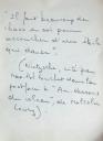 Hubert Stérin, texte manuscrit.