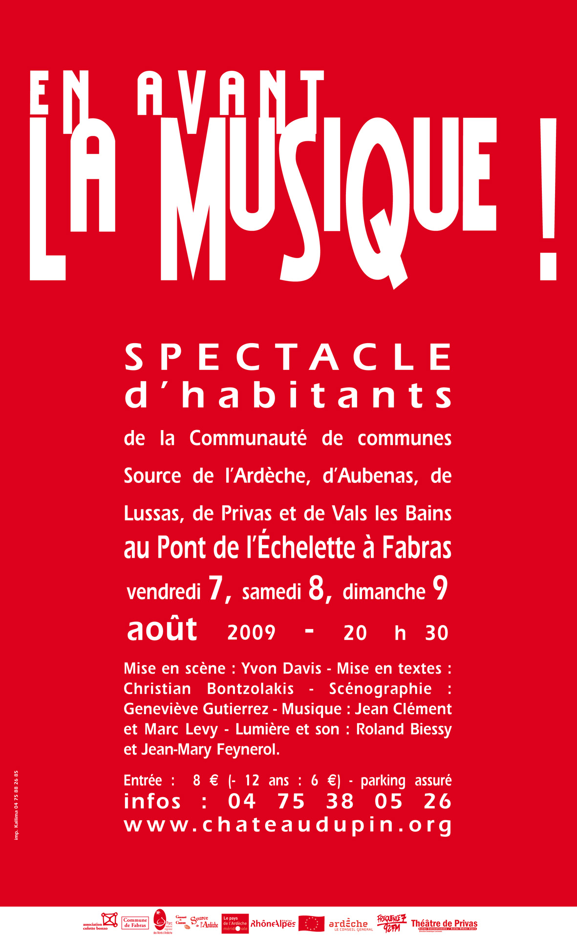 Affiche du spectacle “En avant la musique !”