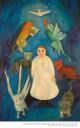Colette Bonzo, “L’Enfant blanc”, huile sur toile, 200 x 120 cm, 1950.
