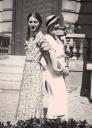 Colette Bonzo à 20 ans, avec sa mère Marthe Cambier, à Paris (photo Jean-Pierre Cambier).