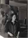 Colette Bonzo dans son atelier parisien en 1962 (photographie Cauvin).