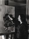 Colette Bonzo dans son atelier parisien en 1962 (photographie Cauvin).