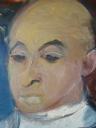 “Portrait d’Elie en médecin” (détail) huile sur carton, 100 cm x 65 cm, 1965.