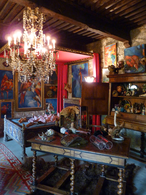 “La chambre des merveilles”, cabinet de curiosités, Château du Pin, 2013.