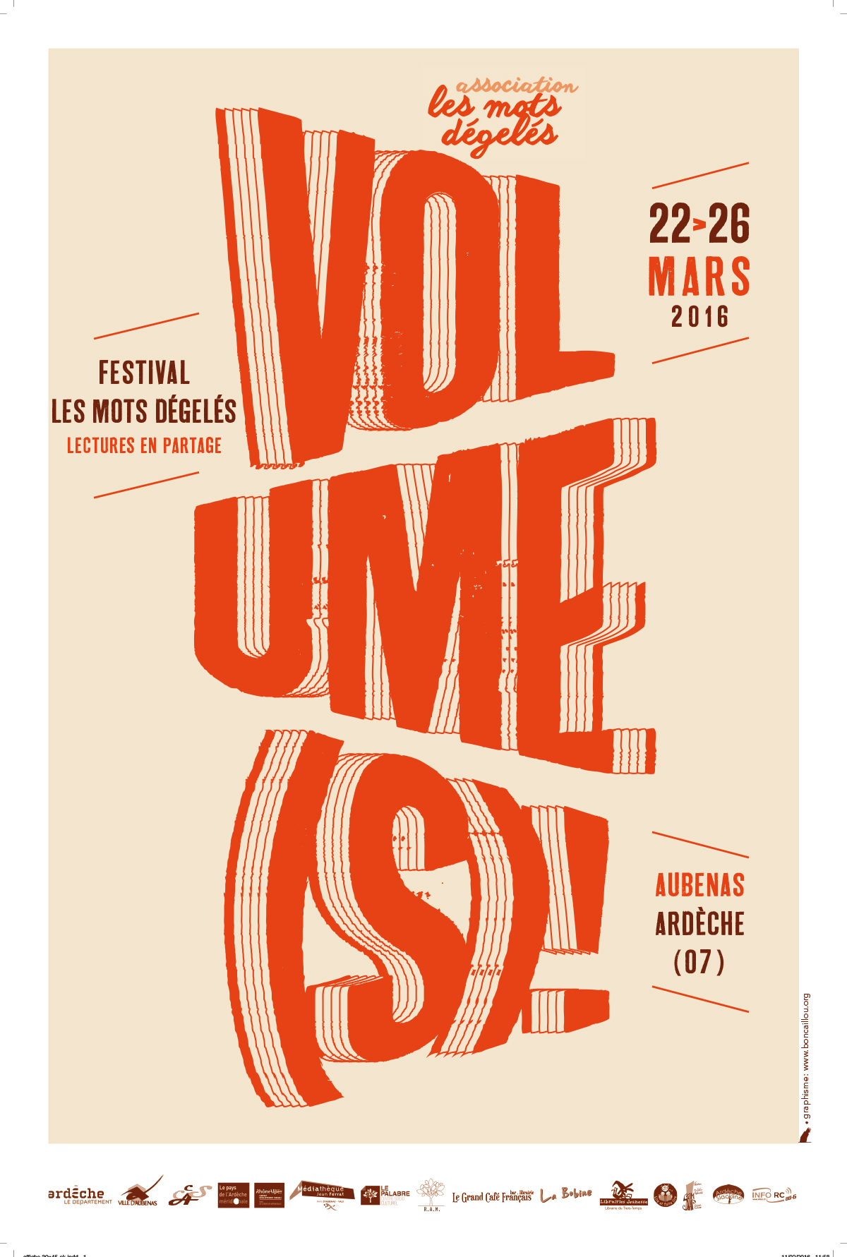 Affiche festival 2016 “Les mots dégelés”