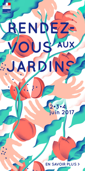 Affiche Rendez-vous aux jardins 2017