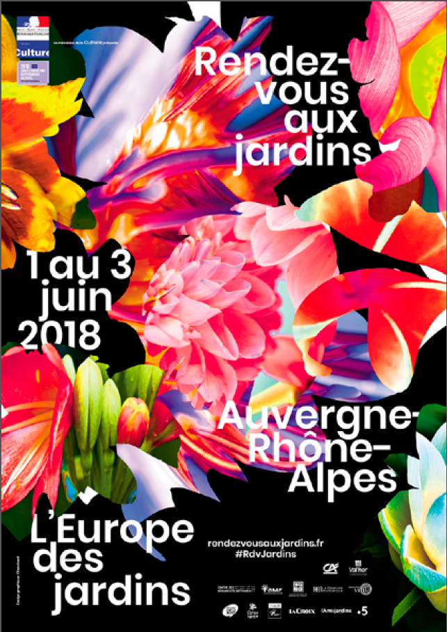 Affiche “Rendez-vous aux jardins 2018″.